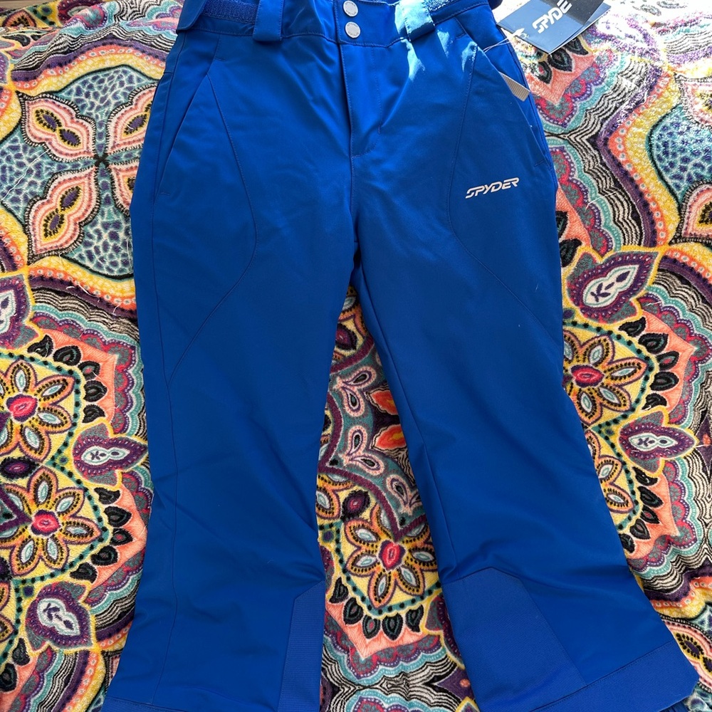 Girls Spyder Blue Ski Pants